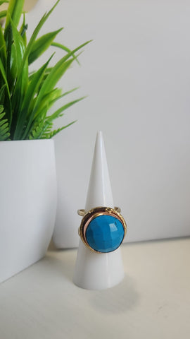 Anillo Redondo  Turquesa