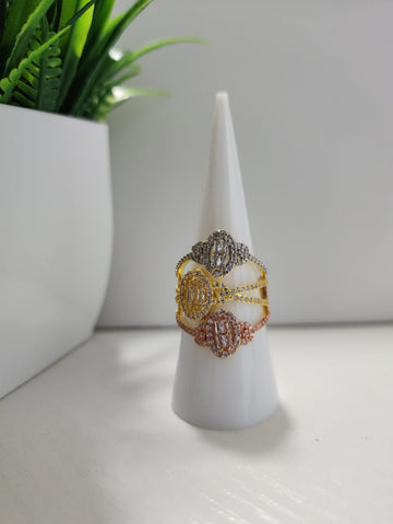 Anillo Baggette  3 Tonos