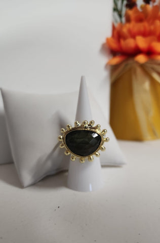 Anillo de Cuarzo fiesta Oscuro