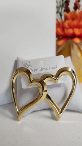 Aretes Corazón Grande Liquidación