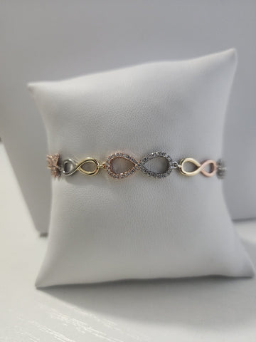 Pulsera Infinito  Tres Tonos