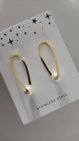 Aretes SS Con Perlas