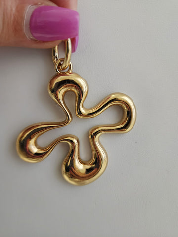 Gema Gota  Flor  Oro