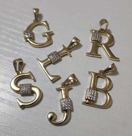 Letras Diamantadas  Oro A-Z