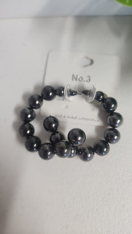 #026-Aretes esfera Pweter