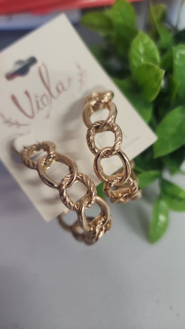 Argolla de Eslabones  Oro