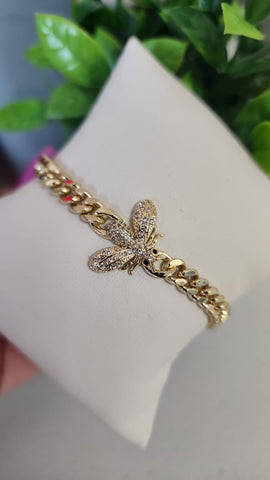 Pulsera de Abeja  Cubana Diamantada