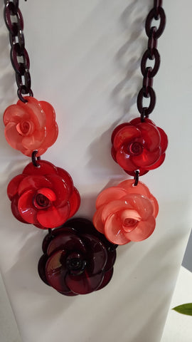 Collar Flores Acrílicas
