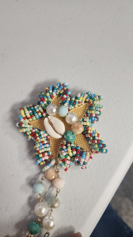 Collar Eslabones estrella y cuencas