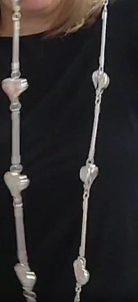 #581- Collar Corazones Zk