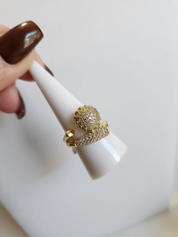 Anillo Hongo  Diamantado