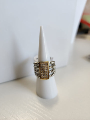 Anillo Parrilla  Dos Tonos