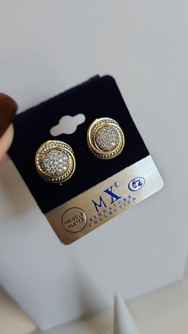#298-Aretes  Dormilona  Diamanta