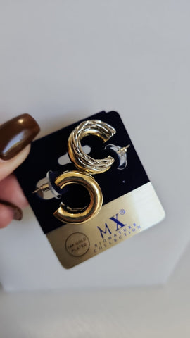 393-Aretes dos Lados  Trenzados y Lizos