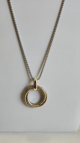 Cadena con Circulos  Dos Tonos