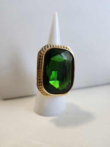 Anillo Princes Rectangular Verde