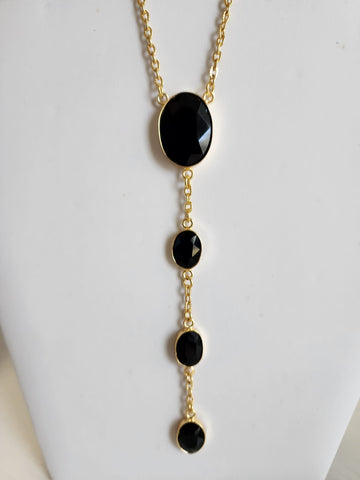 Collar Cristal  Negro