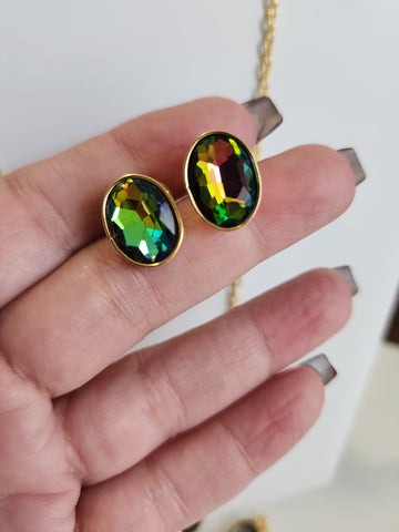 Aretes Cristal  Tornasol