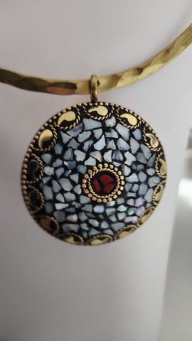 Gema Mosaico Redonda India