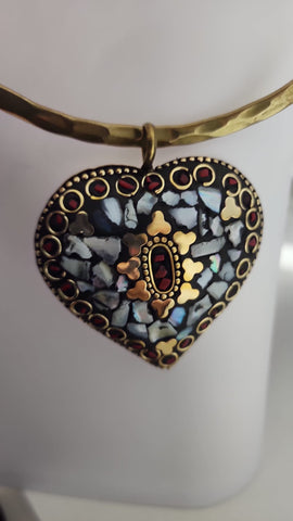 Gema Mosaico Corazón India