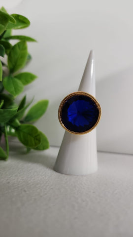 Anillo Botton  Azul