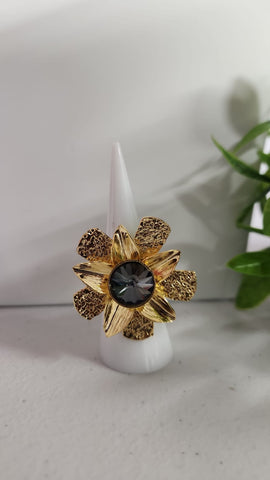 Anillo Flor  Smoke