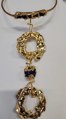 Choker Rocoso Azul Navy