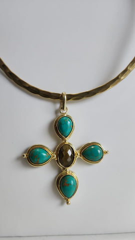 Gema Cruz Turquesa Verdoso