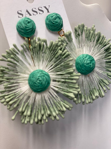 Aretes fosforos Verde