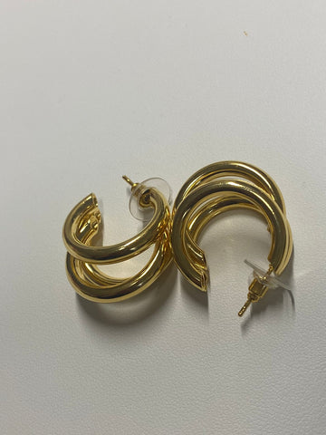 Aretes argollas Doble