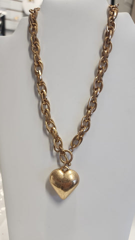 Collar eslabon corazón