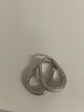 Aretes Argolla Plata # 1