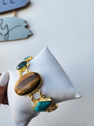 Pulsera Piedra semipreciosas Turquesa
