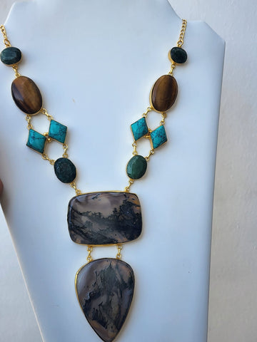 Collar semipreciosas Turquesa