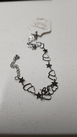 Tobillera Estrella con Corazón