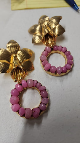 Arete Orquidea Cuenca Fushia