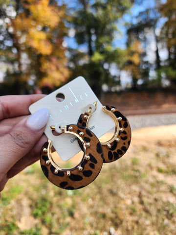 # 381-Aretes Animal Print