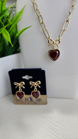 Set de Corazon  Rojo