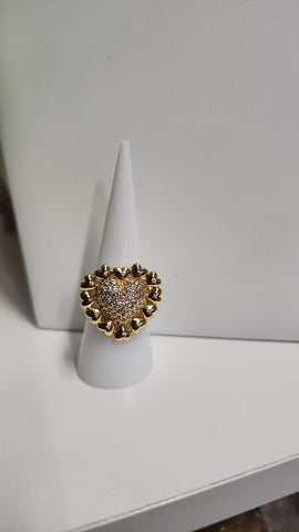 Anillo Corazón Diamantado # 10