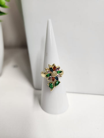 Anillo Giratorio Flor