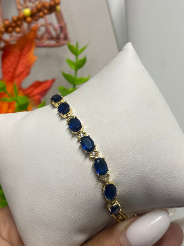 Pulsera Cristales Azul