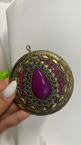 Gema Mosaico Grande piedra Magenta