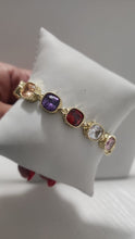 007-Pulsera Cuadrado  Cristal