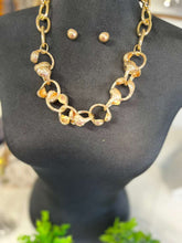 #1258-Collar Anillos Corrugados