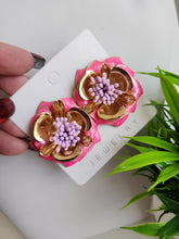 Aretes Flor esmalte