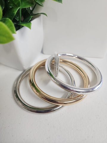 Trio Pulsera  Plata y Oro