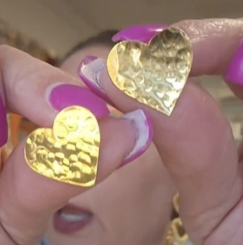 Topos corazon 24K