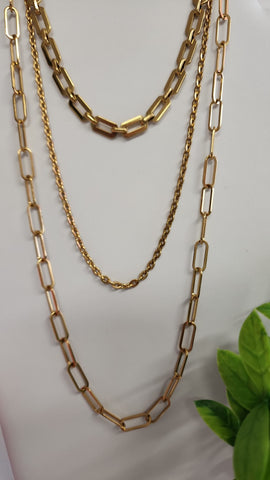 Trio de Cadenas  Stainlees Steel