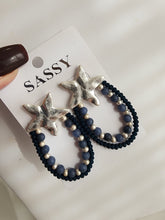 Aretes Cuerdas  Estrella Azul