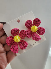 Ratán- Aretes 5 Petálos